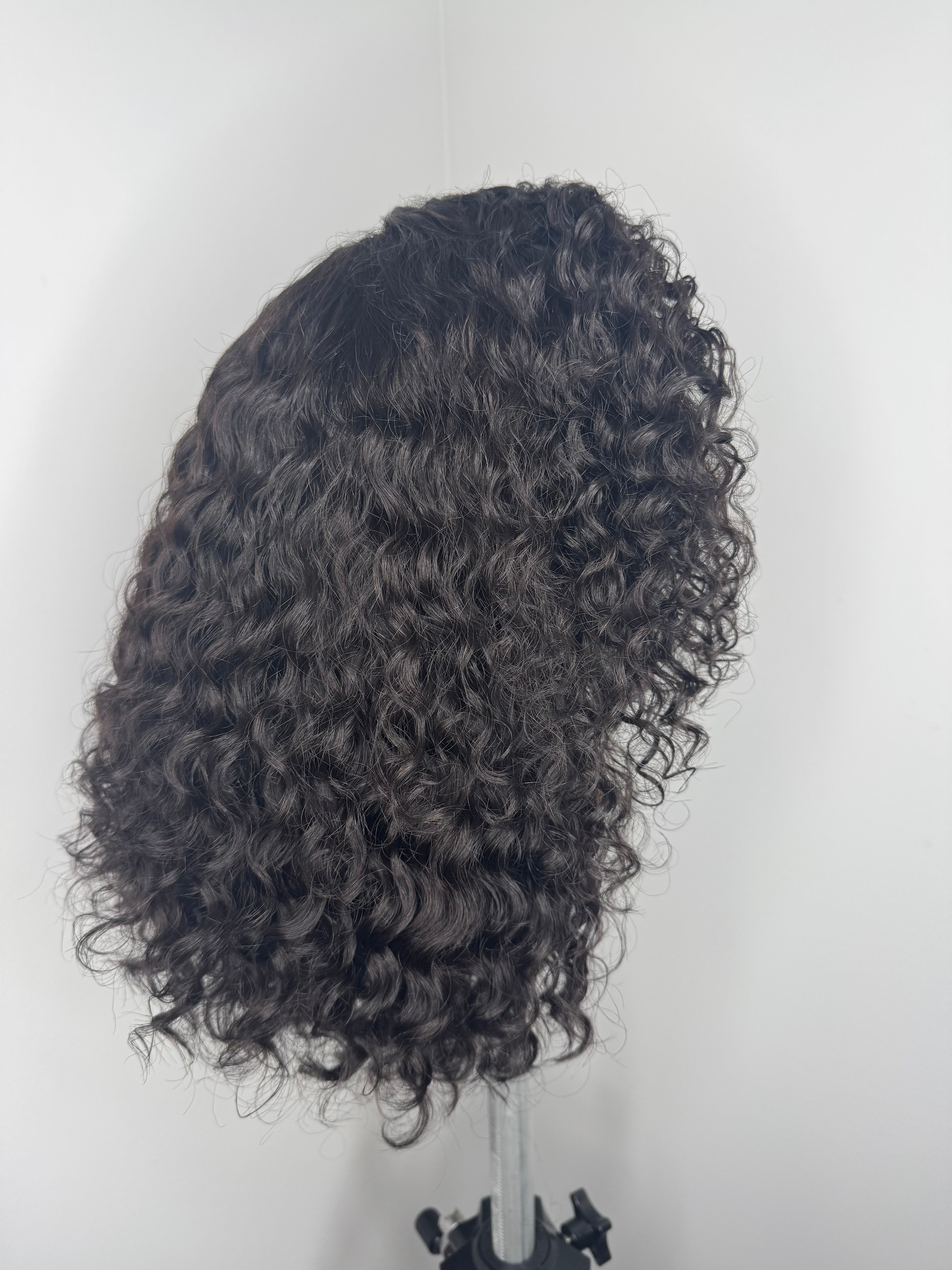 7x7 Closure Raw Wig – 12” Wavy Curly (Glueless)