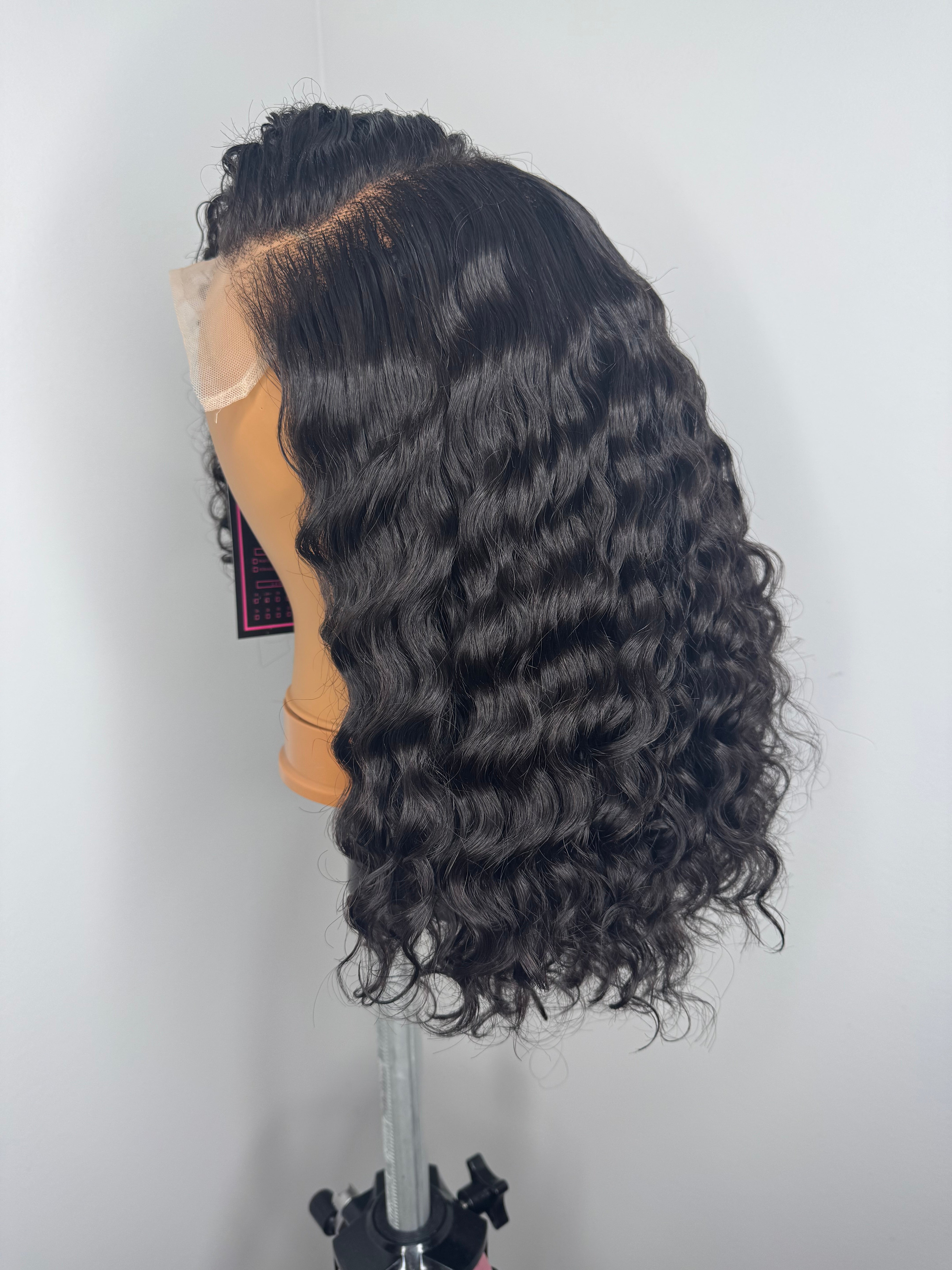 7x7 Closure Raw Wig – 12” Wavy Curly (Glueless)