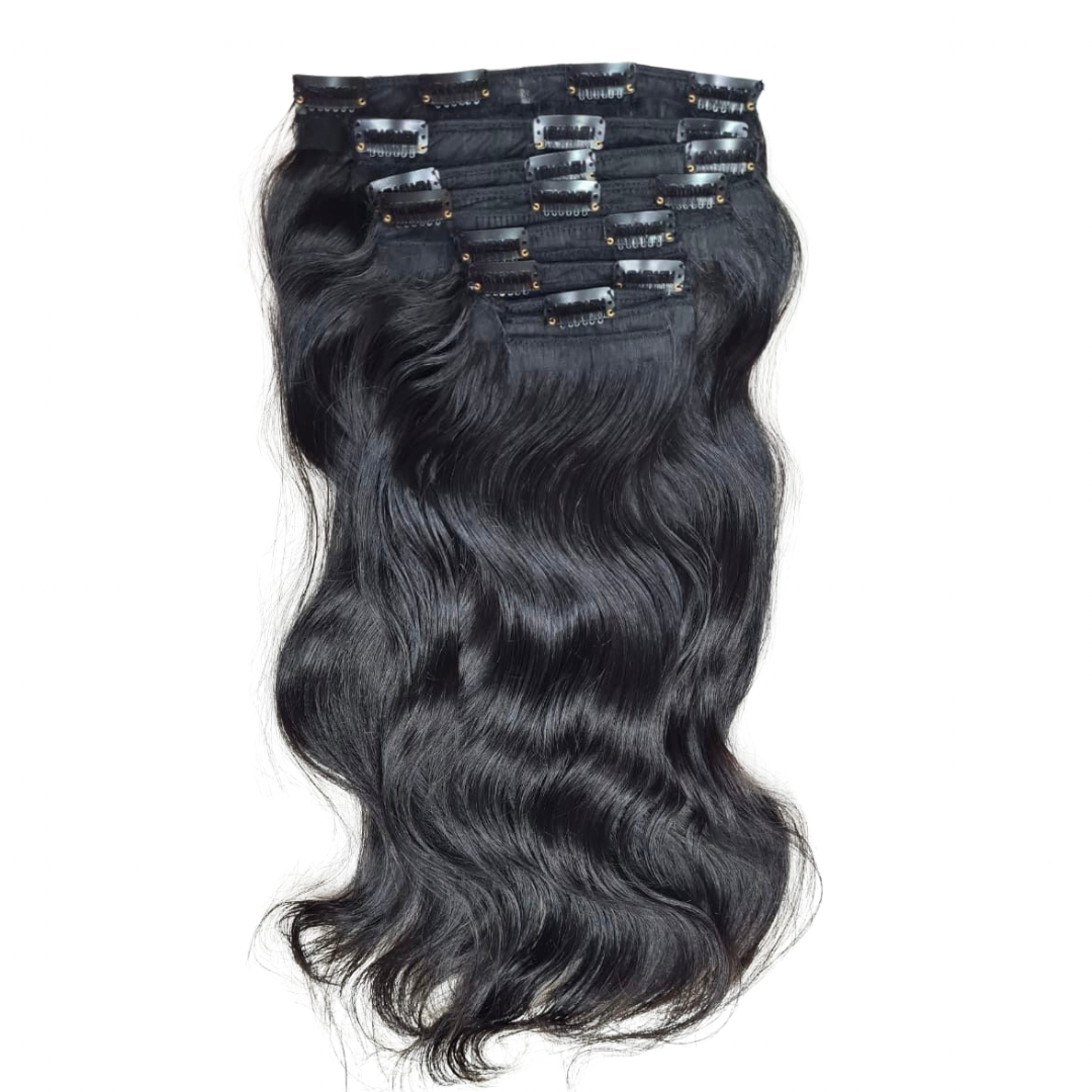 RAW CAMBODIAN HAIR CLIP-IN EXTENSIONS